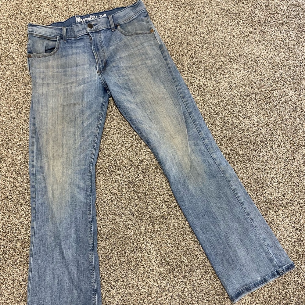 Wrangler slim boot jeans size 32x34